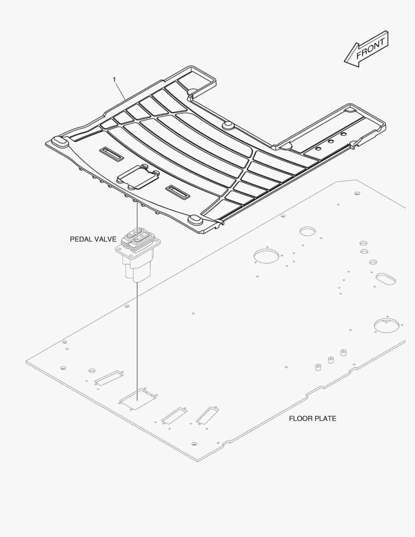 КОВРИК НА ПОЛУ КУЗОВА