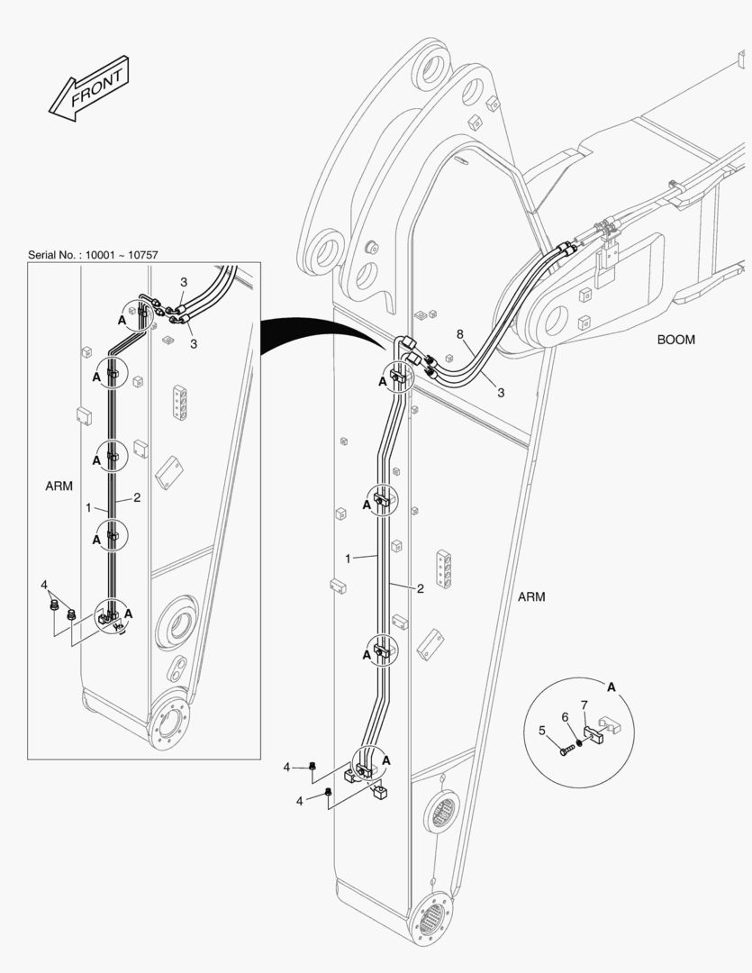 ГИДРОСИСТЕМА РУКОЯТИ - БЫСТРАЯ ПОСАДКА (РУКОЯТЬ 2.6 м)