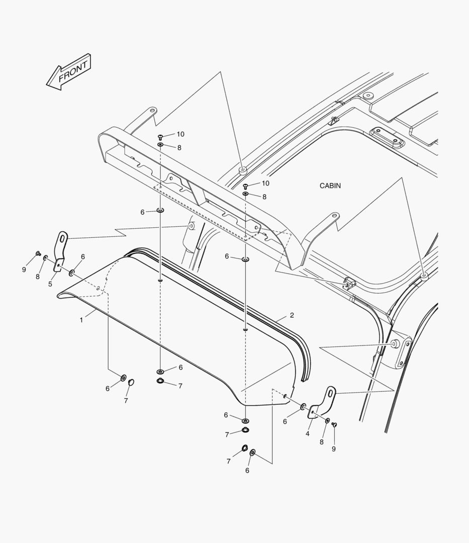 Спецтехника 6150 RAIN SHIELD & LAMP MOUNTING - главное фото