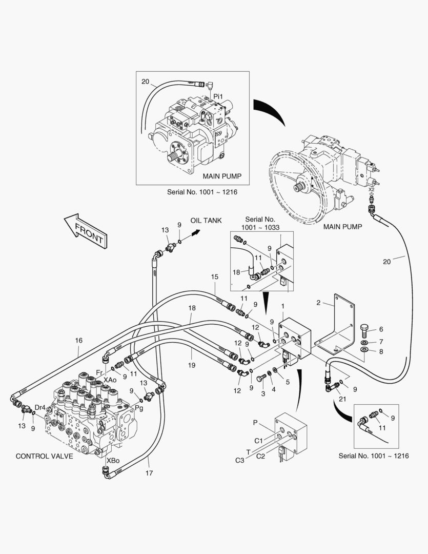 ТРУБОПРОВОД СЕРВОУПРАВЛЕНИЯ-ОДИН ПУТЬ