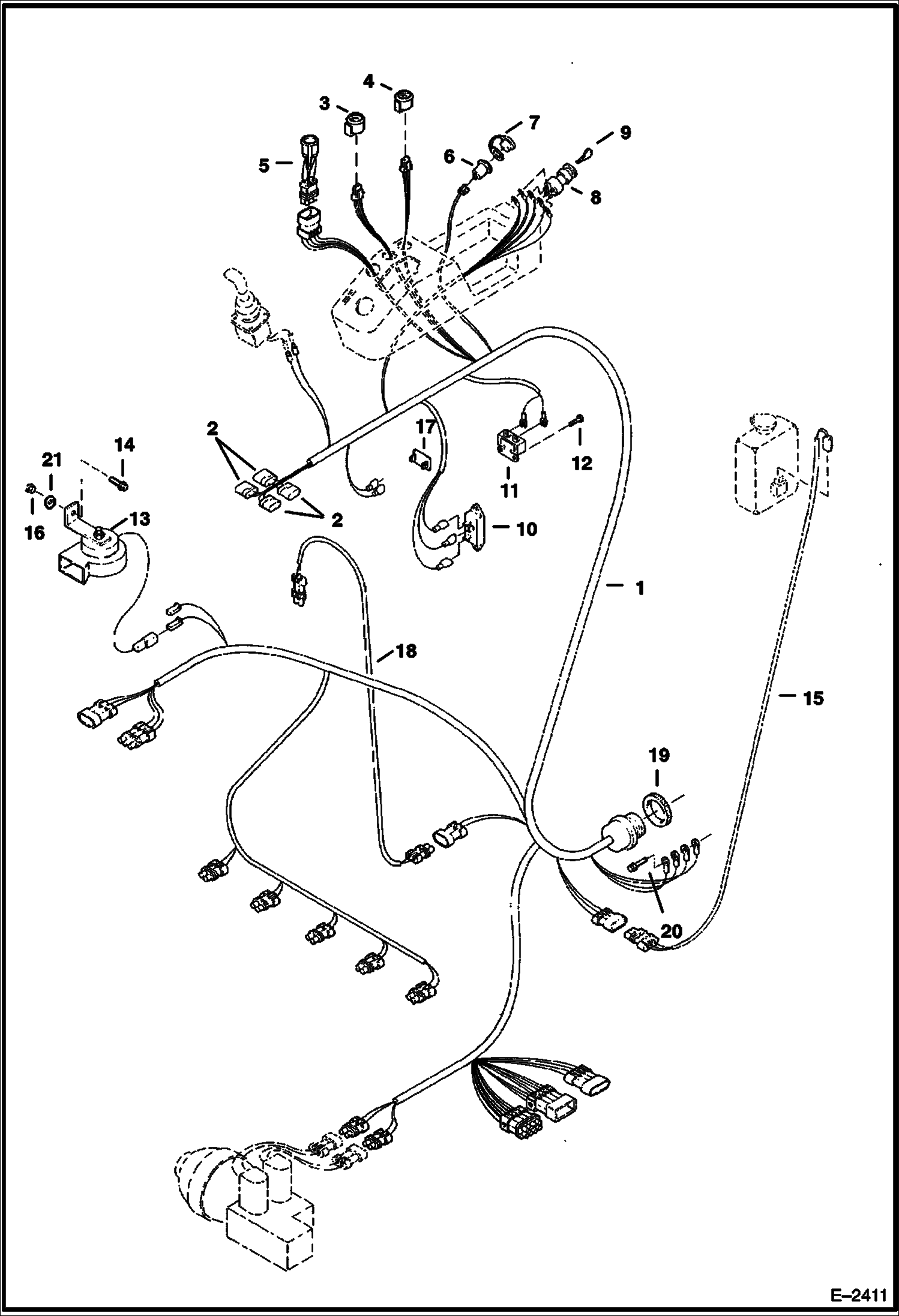 ЭЛЕКТРИЧЕСКАЯ СИСТЕМА (ПУЛЬТ, РАСПОЛОЖЕННЫЙ СПРАВА) (СЕРИЙНЫЙ НОМЕР 514014900 И ВЫШЕ И 516611001 И ВЫШЕ)