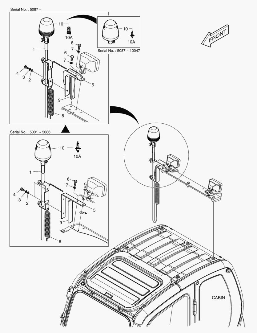 Спецтехника 6550 ROTATING BEACON(TELESCOPIC) [5001~10107] - главное фото