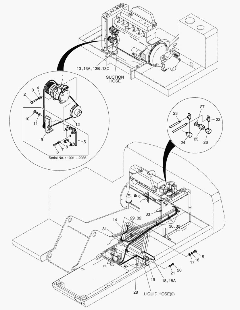 1900 COOLER & HEATER ASS`Y(2)-ENGINE PART