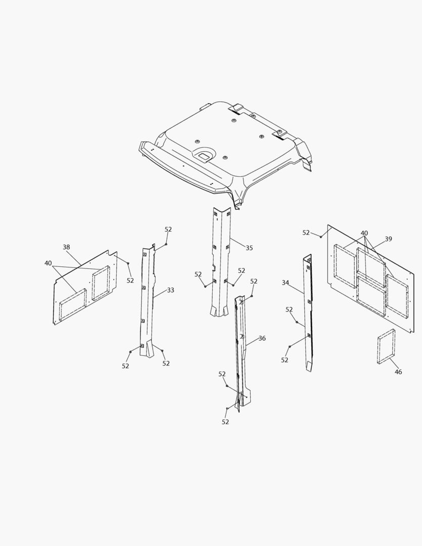 5290 CABIN(2) - INTERIOR SHEET;R&F,General glass [10440~10732]