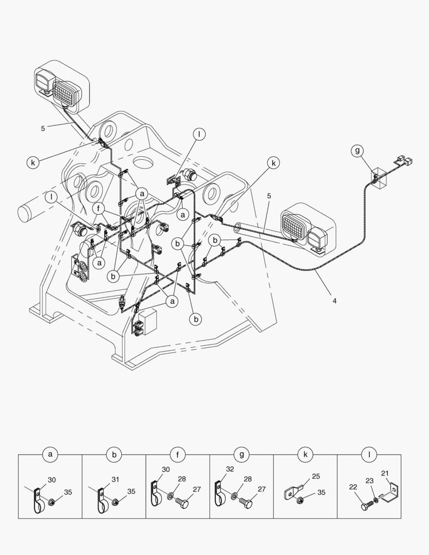 ЭЛЕКТРОПРОВОДКА(3)-ПЕРЕДНЯЯ РАМА