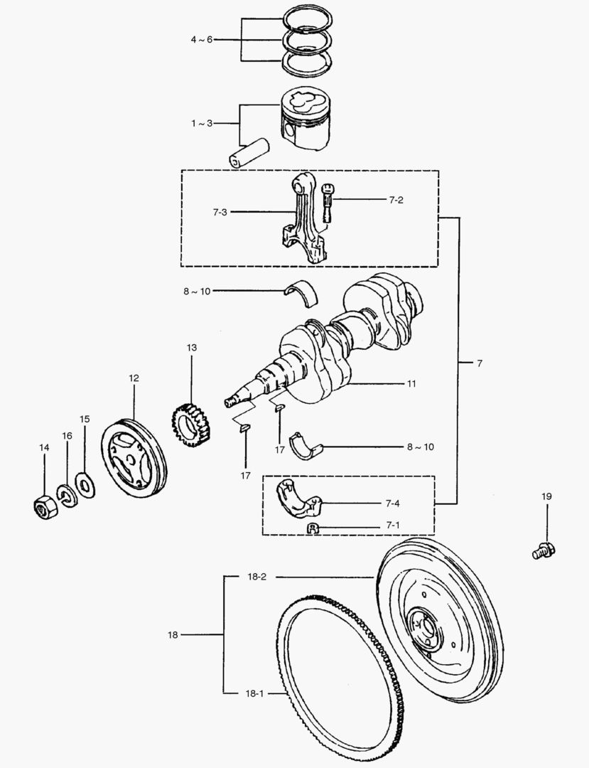 ЗАПЧАСТИ ГЛАВНОГО ДВИГАТЕЛЯ