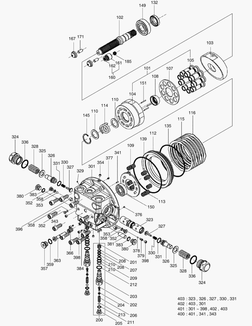 Спецтехника 4170 TRAVEL MOTOR [5001~5064]