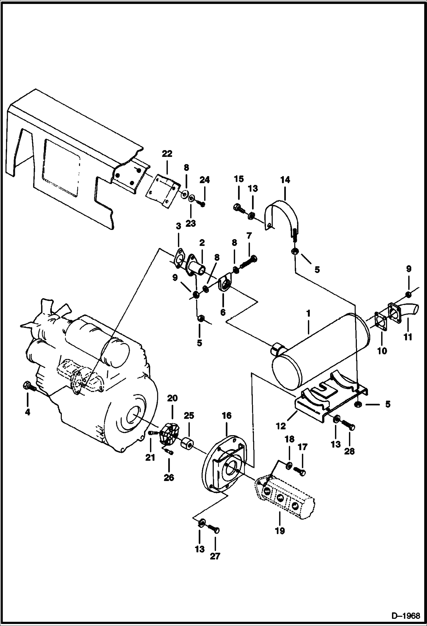 ГЛУШИТЕЛЬ И МЕХАНИЗМ ОТБОРА МОЩНОСТИ