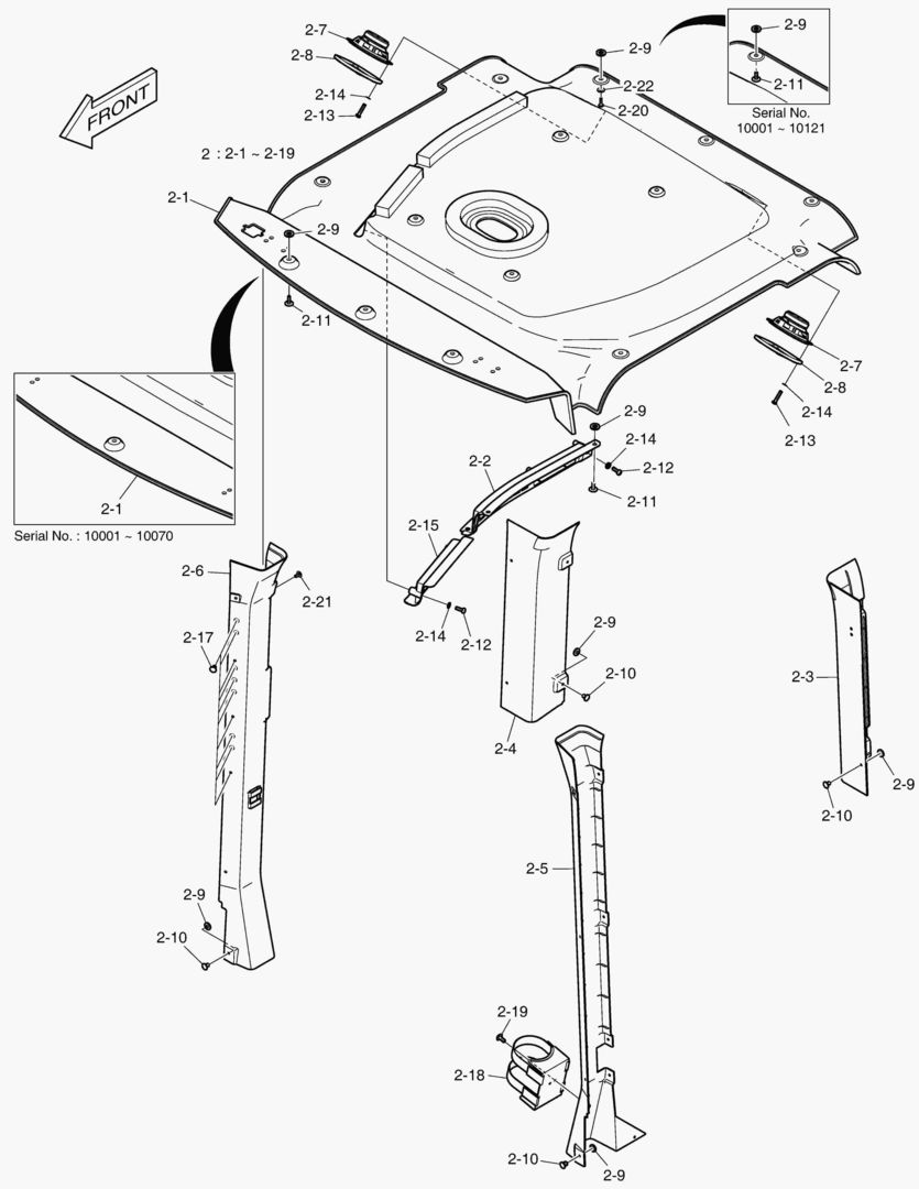 КАБИНА(2) - ВНУТРЕННИЕ ЛИСТЫ