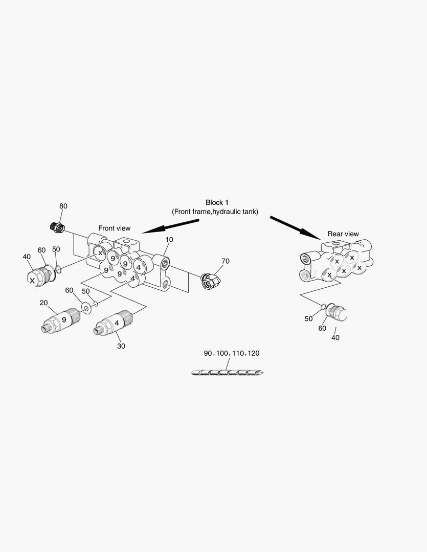 G490-14 CENTRAL LUBRICATION, BLOCK 1 [ ~ 7X0617]