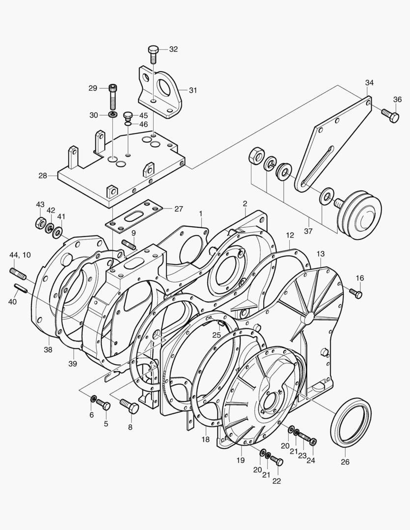 КАРТЕР РАСПРЕДЕЛИТЕЛЬНЫХ ШЕСТЕРЕН