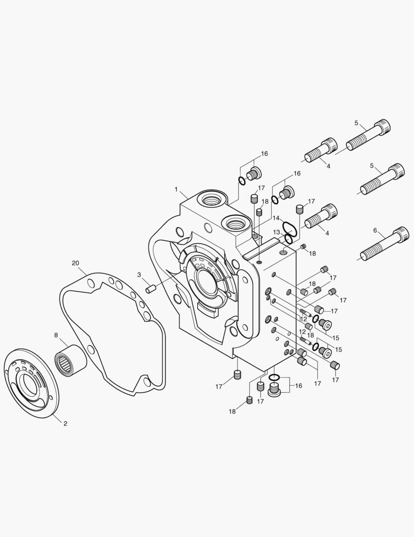 Спецтехника 4140 MAIN PUMP-COVER [1~525]