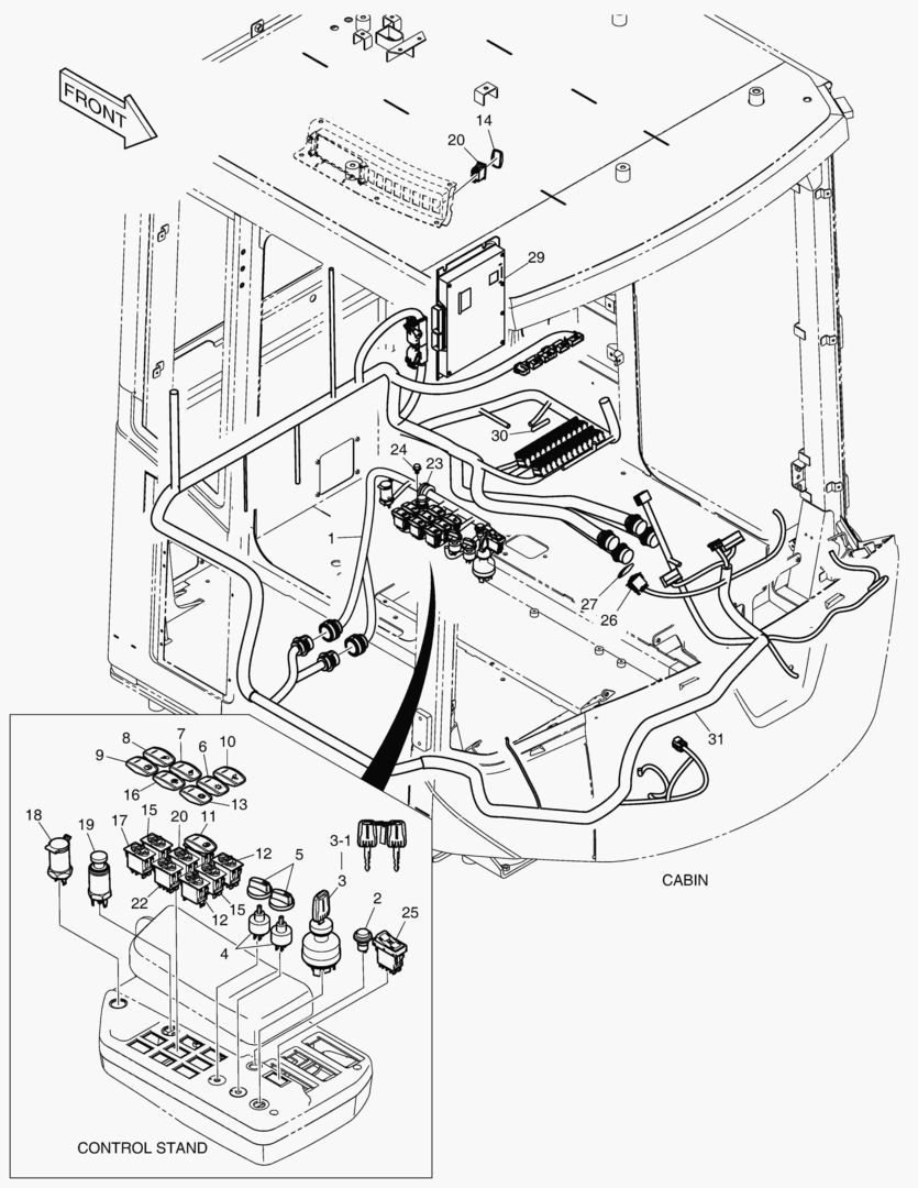 6000 ELECTRIC PARTS - CABIN(ELEC EUROPE) [10143~10352]