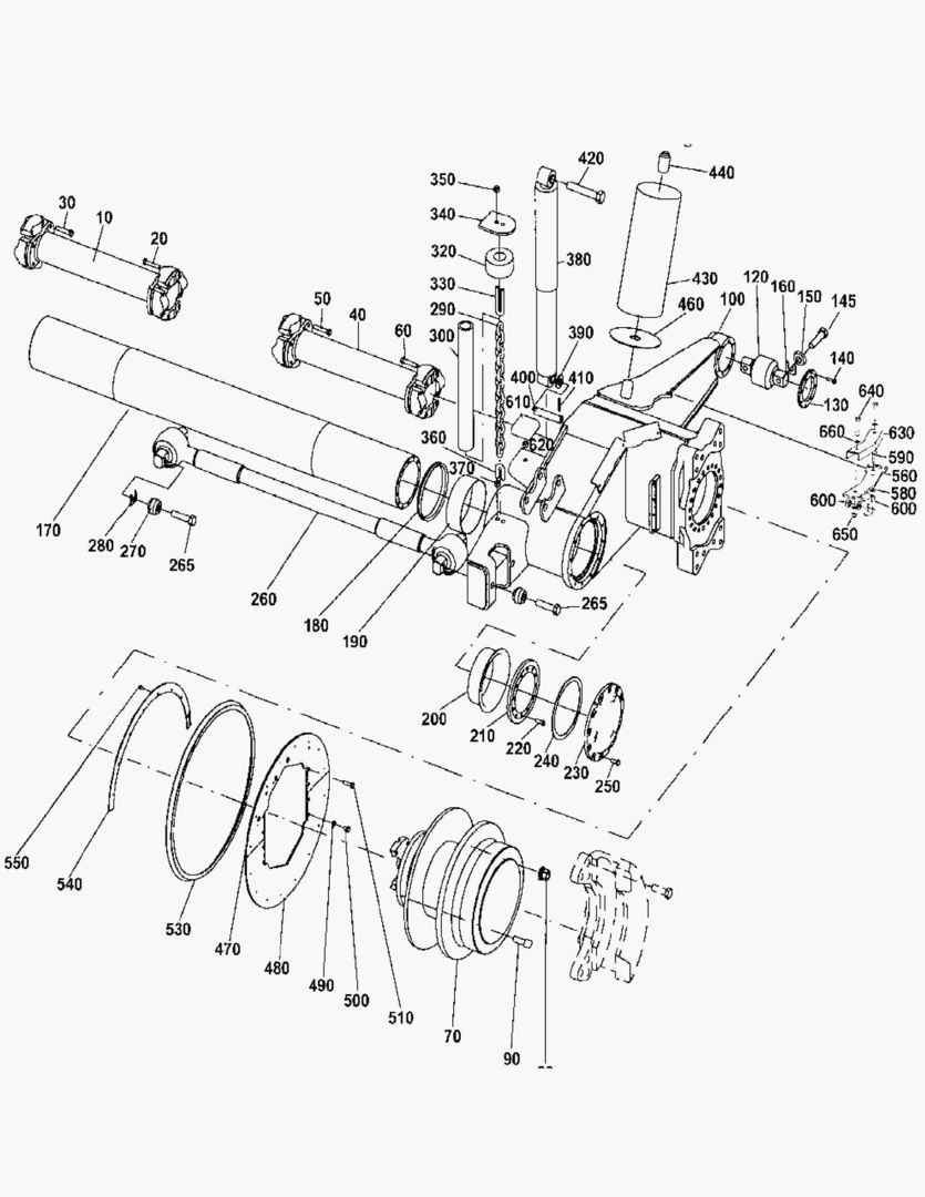 Спецтехника G250-6 FRONT AXLE SUSPENSION; MT25