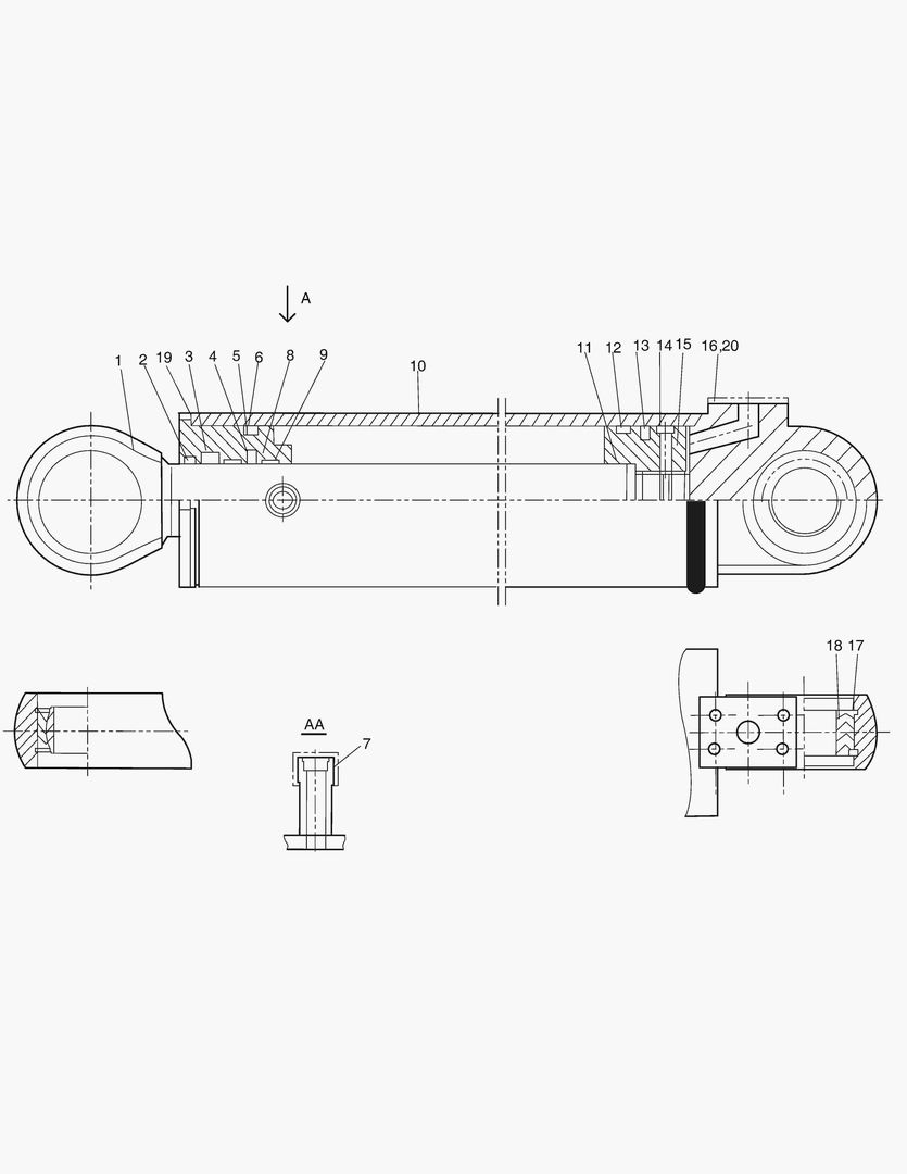 3240 STEERING CYLINDERпј€L&TY)
