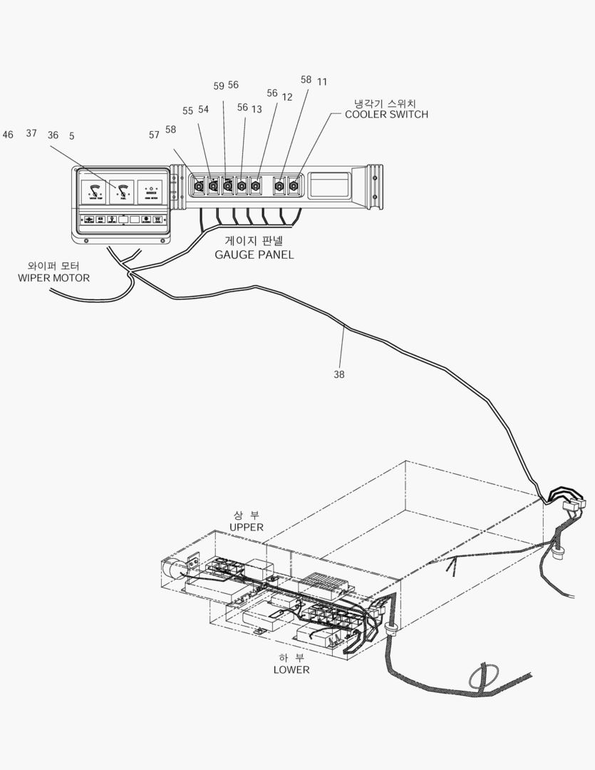 1380 ELECTRIC PART(1) - GAUGE PANEL ASS`Y