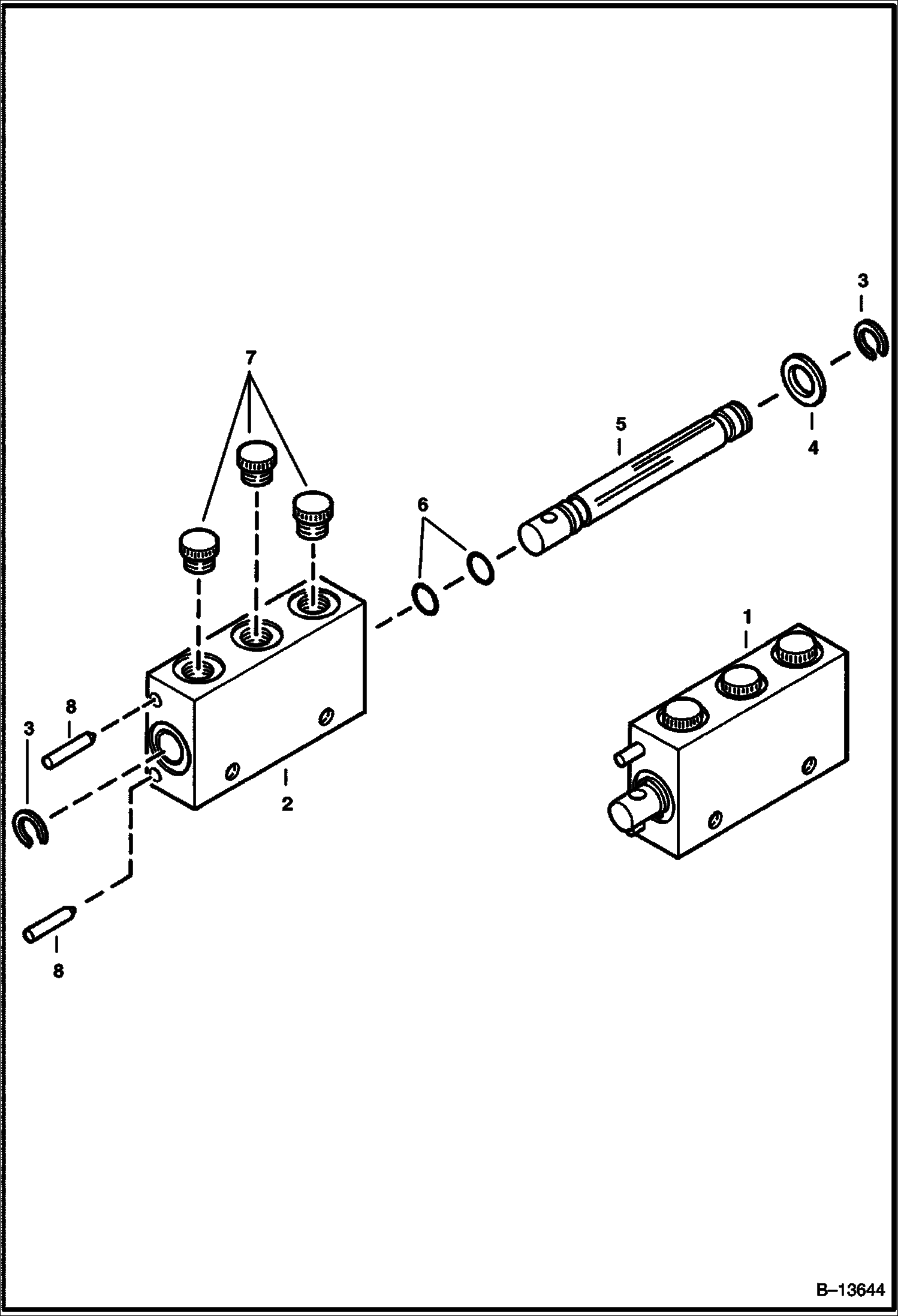 Схема ГИДРАВЛИЧЕСКИЙ ЗАХВАТ КЛАПАНА 730S