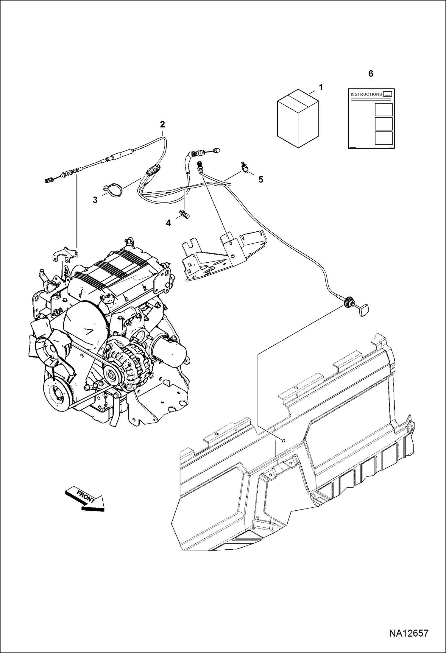 КОМПЛЕКТ ДРОССЕЛЬНЫХ ЗАСЛОНОК С РУЧНЫМ УПРАВЛЕНИЕМ