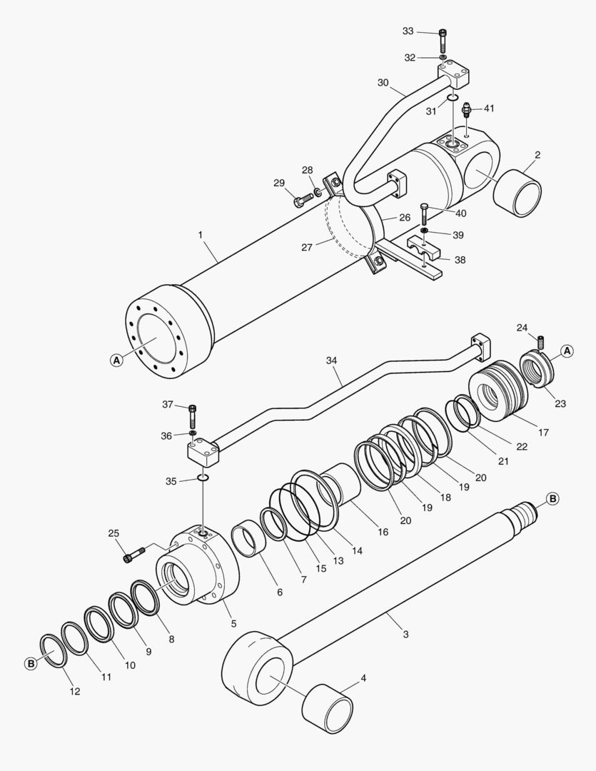 4250 BOOM CYLINDER - L.H. [1001~1018]