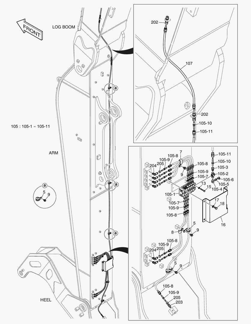 Схема 6190 LUBRICATION - FEEDER(ARM)