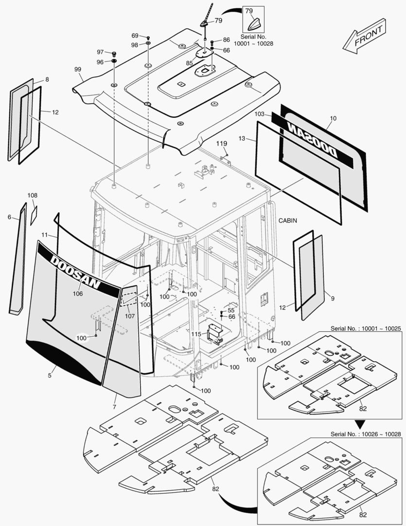 1390 CABIN(6) - GLASS