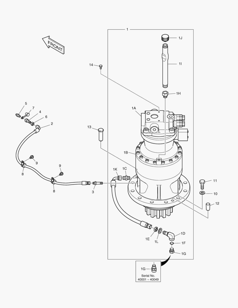 ГИДРОМОТОР ПОВОРОТА ПЛАТФОРМЫ