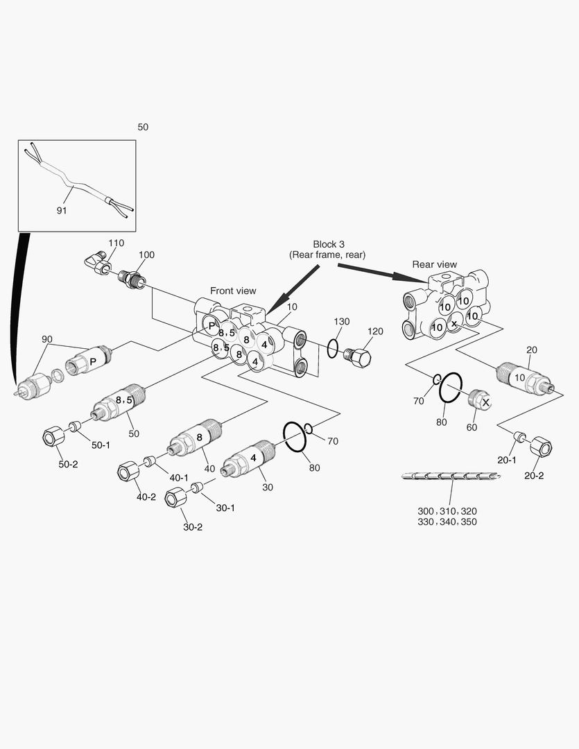 Схема G490-110 CENTRAL LUBRICATION, BLOCK 3