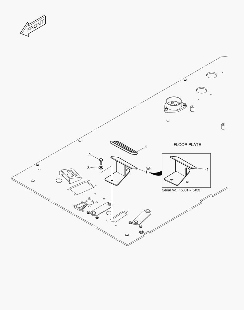 ПОДСТАВКА ДЛЯ НОГ - ЛЕВОСТОРОННИЙ