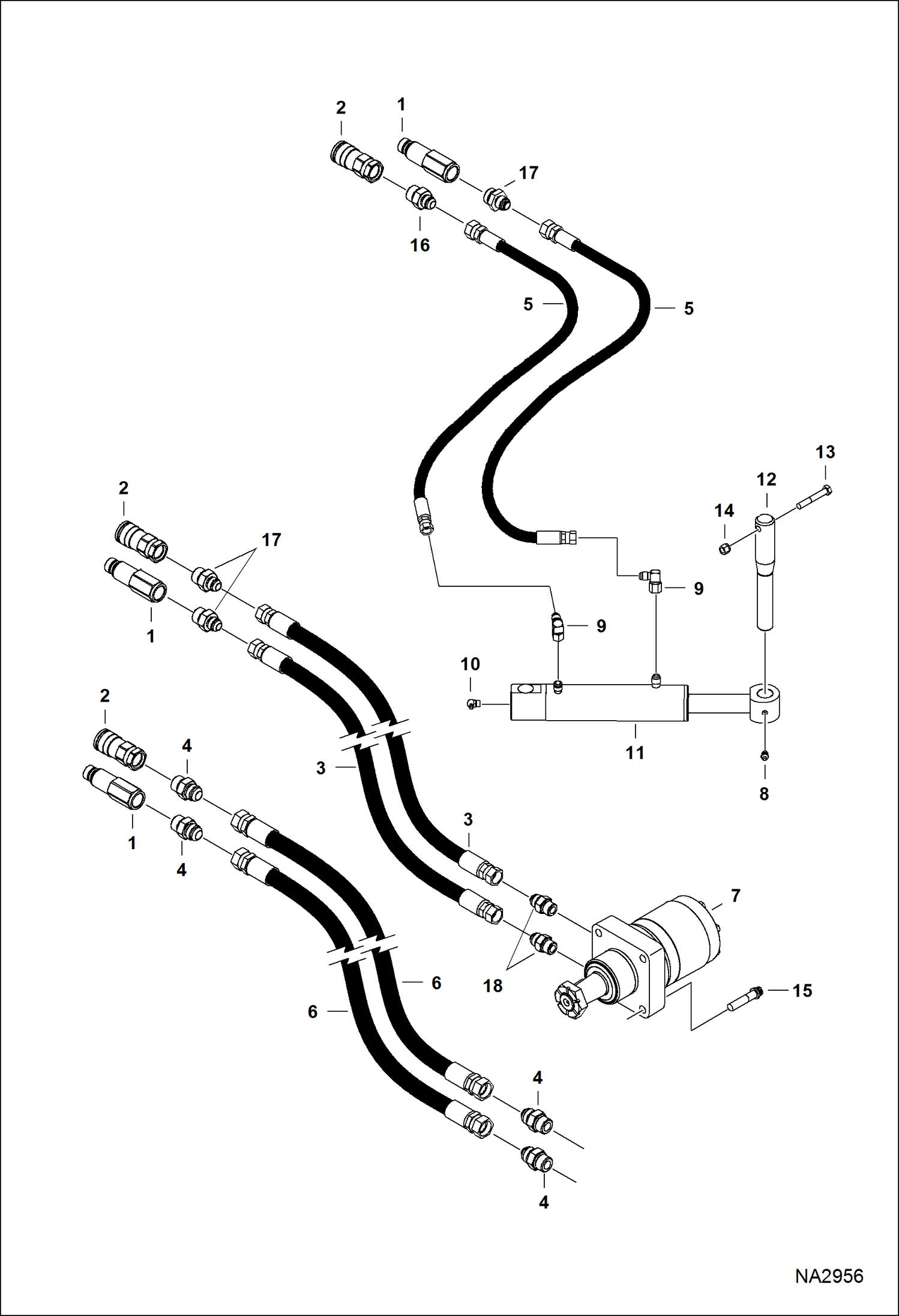 ЩЕТКА УГЛОВАЯ ПОВОРОТНАЯ (СХЕМА ГИДРАВЛИЧЕСКОЙ СИСТЕМЫ) (84-- 662700101 И ВЫШЕ)