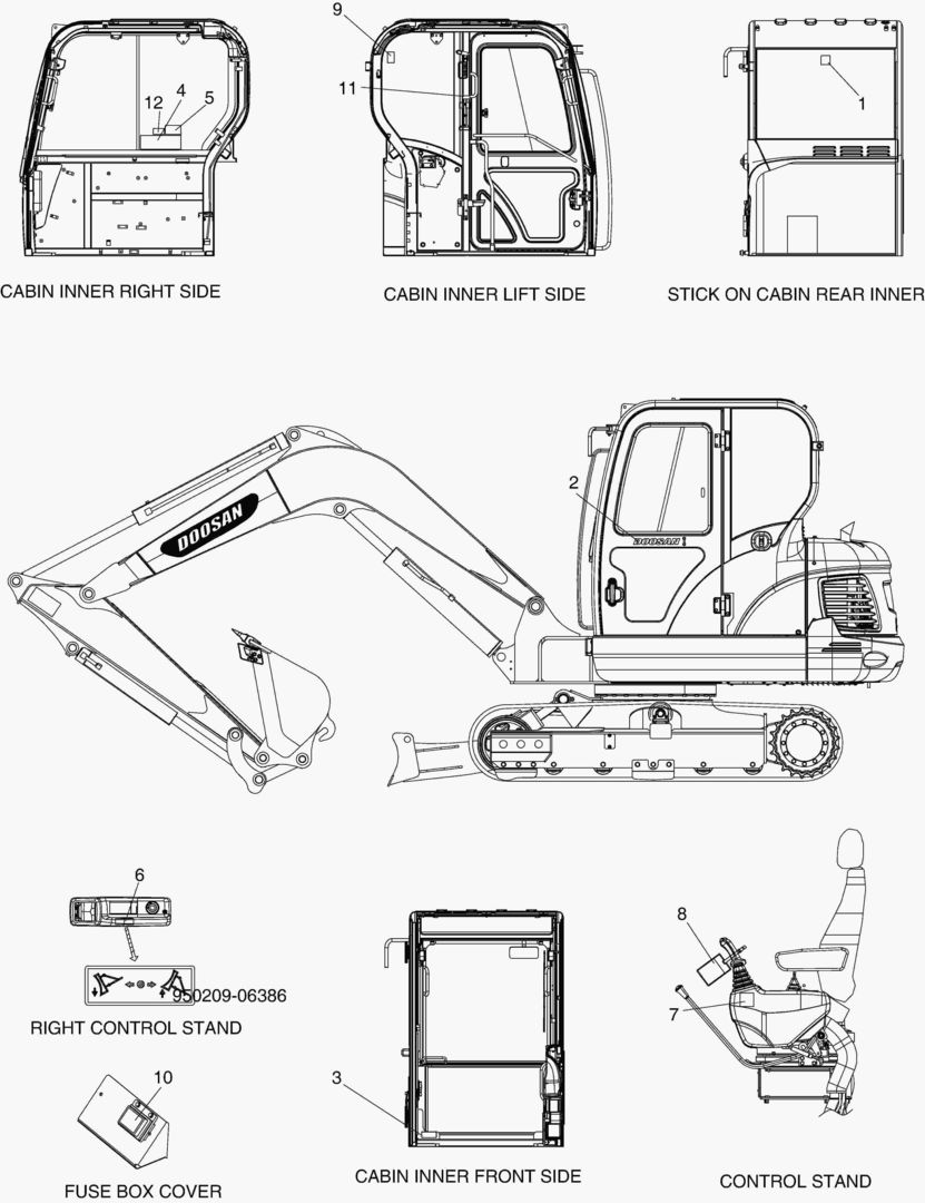 ЗАВОДСКАЯ ТАБЛИЧКА - КАБИНА
