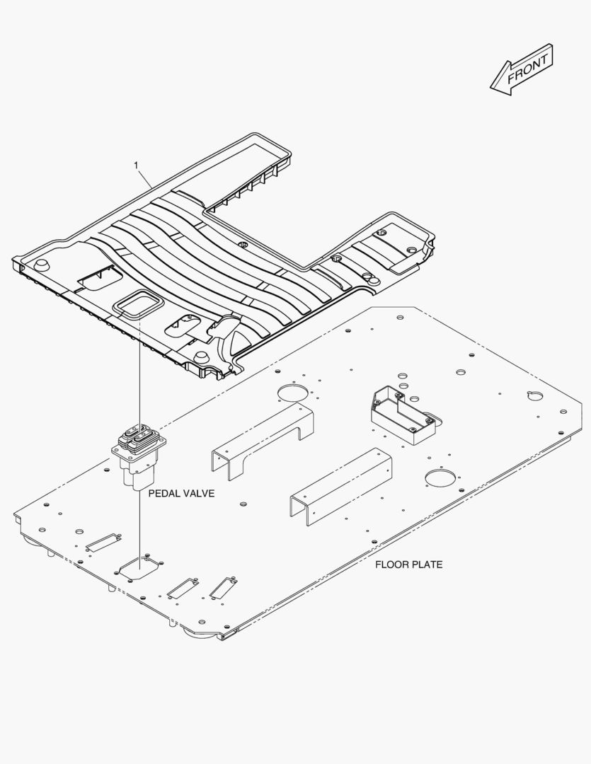 6271 FLOOR MAT - ONE PEDAL [5094~]