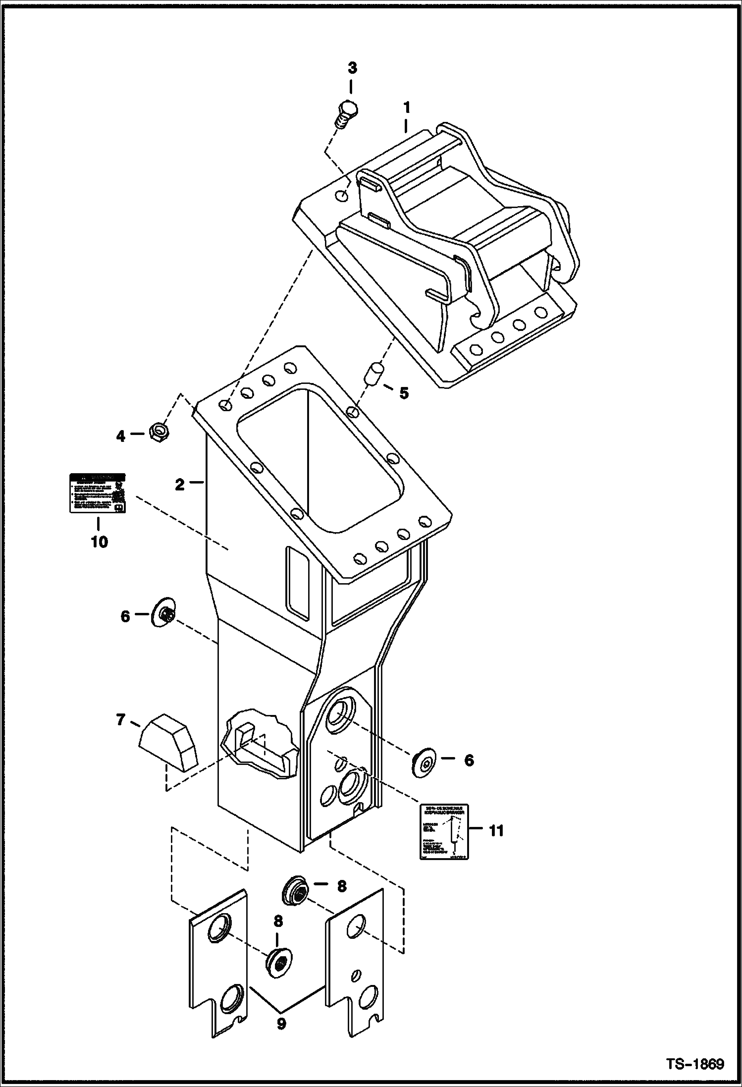 ГИДРОМОЛОТ (КАРКАС И MOUNT) (5060) (ИСПОЛЬЗУЕТСЯ НА 337, 341)