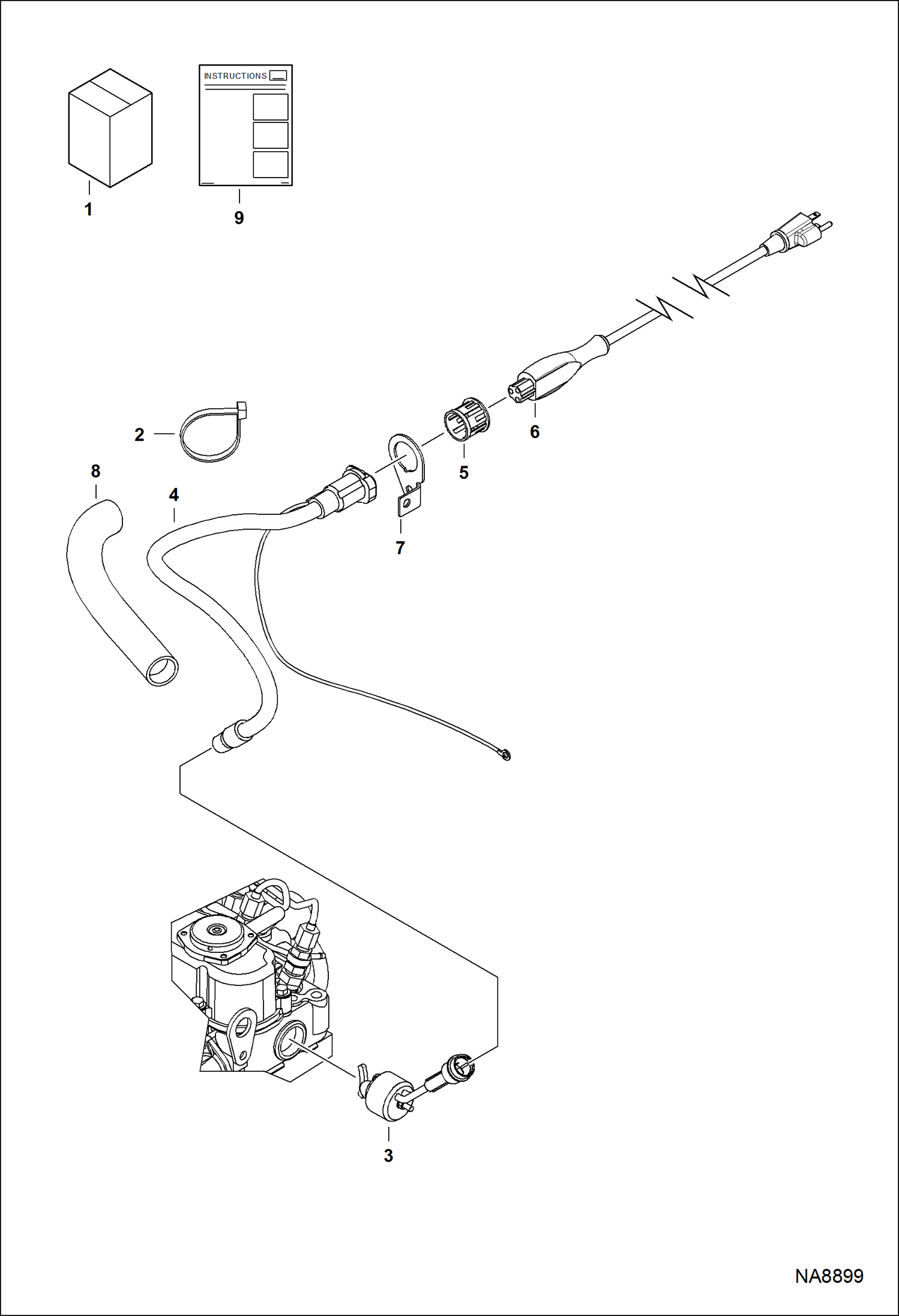 НАГРЕВАТЕЛЬ БЛОКА ЦИЛИНДРОВ (115 B)