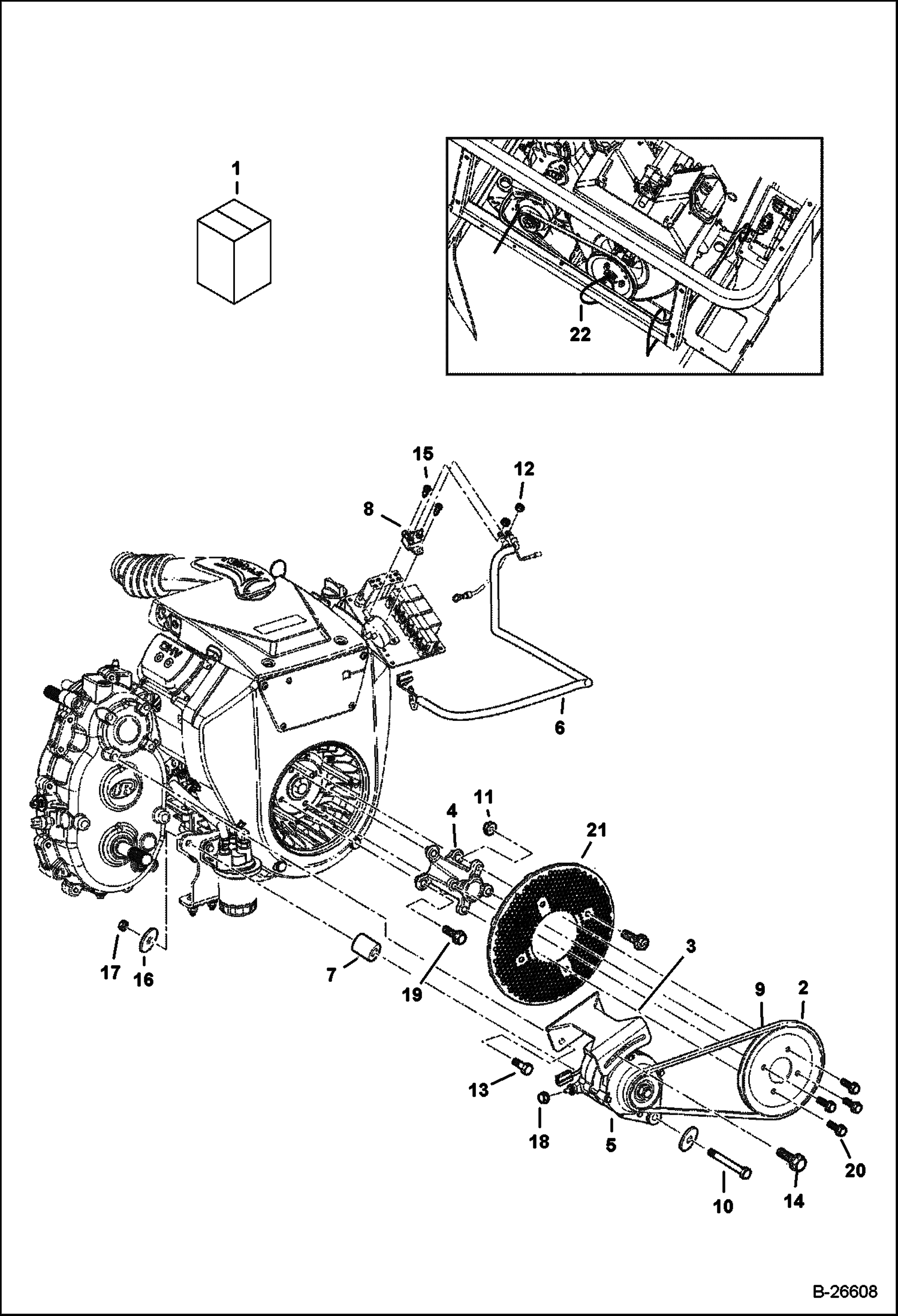 РЕМКОМПЛЕКТ ГЕНЕРАТОРА AMP 50 (KAWASAKI ДВИГАТЕЛЬ)