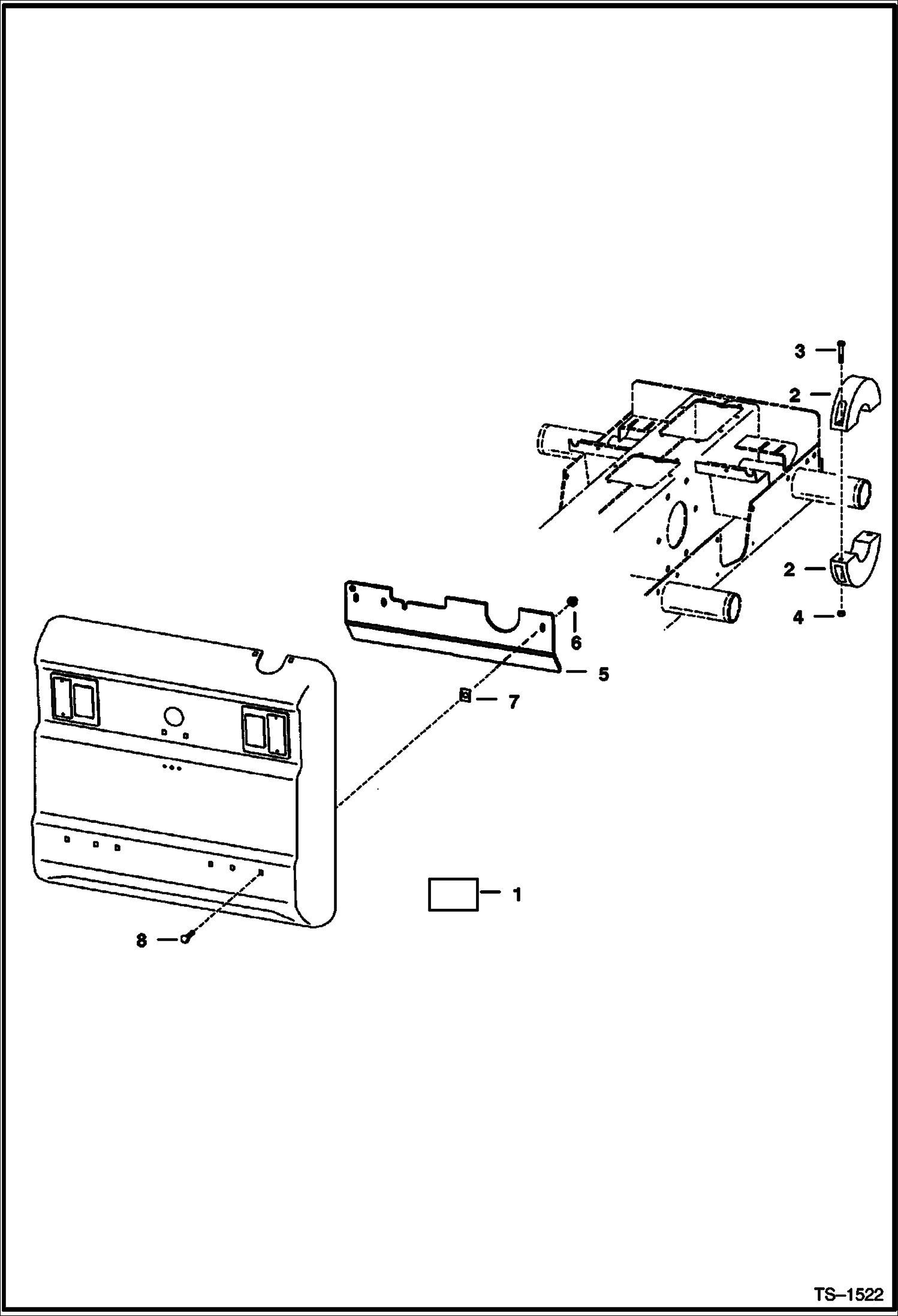 Схема ГИДРАВЛИКА ВЫСОКОЙ ПРОИЗВОДИТЕЛЬНОСТИ (1600 ФУНТОВ ЗАДНЯЯ ДВЕРЬ ПРОТИВОВЕСА - НЕРАЗЪЕМНАЯ ЗАДНЯЯ ДВЕРЬ)