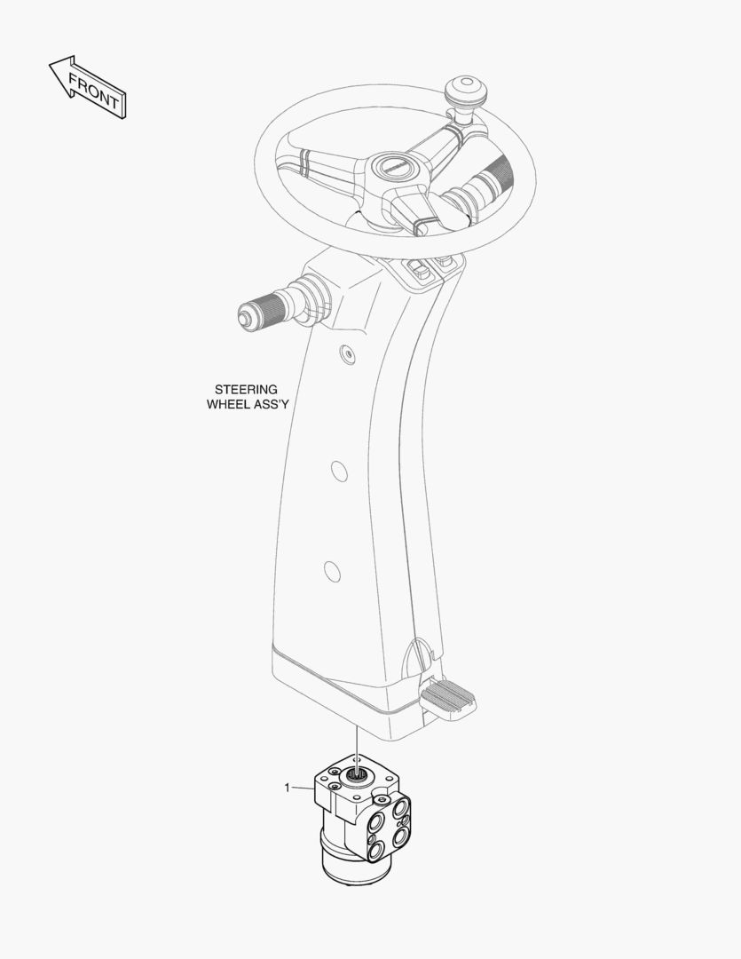 Спецтехника 8090 STEERING WHEEL ASS`Y - EMR - главное фото