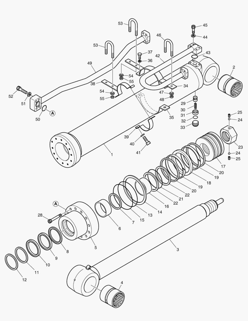 ЦИЛИНДР РУКОЯТИ-СТРЕЛА 6.3 м