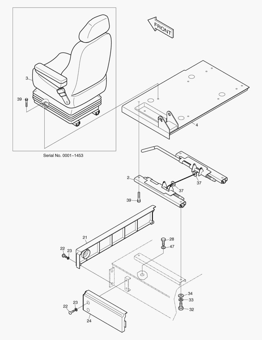 1540 SEAT & ELECTRIC BOX