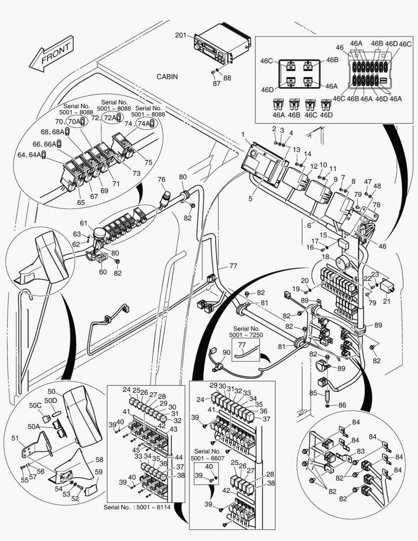 ЭЛЕКТРИЧЕСКИЕ ЗАПЧАСТИ - КАБИНА