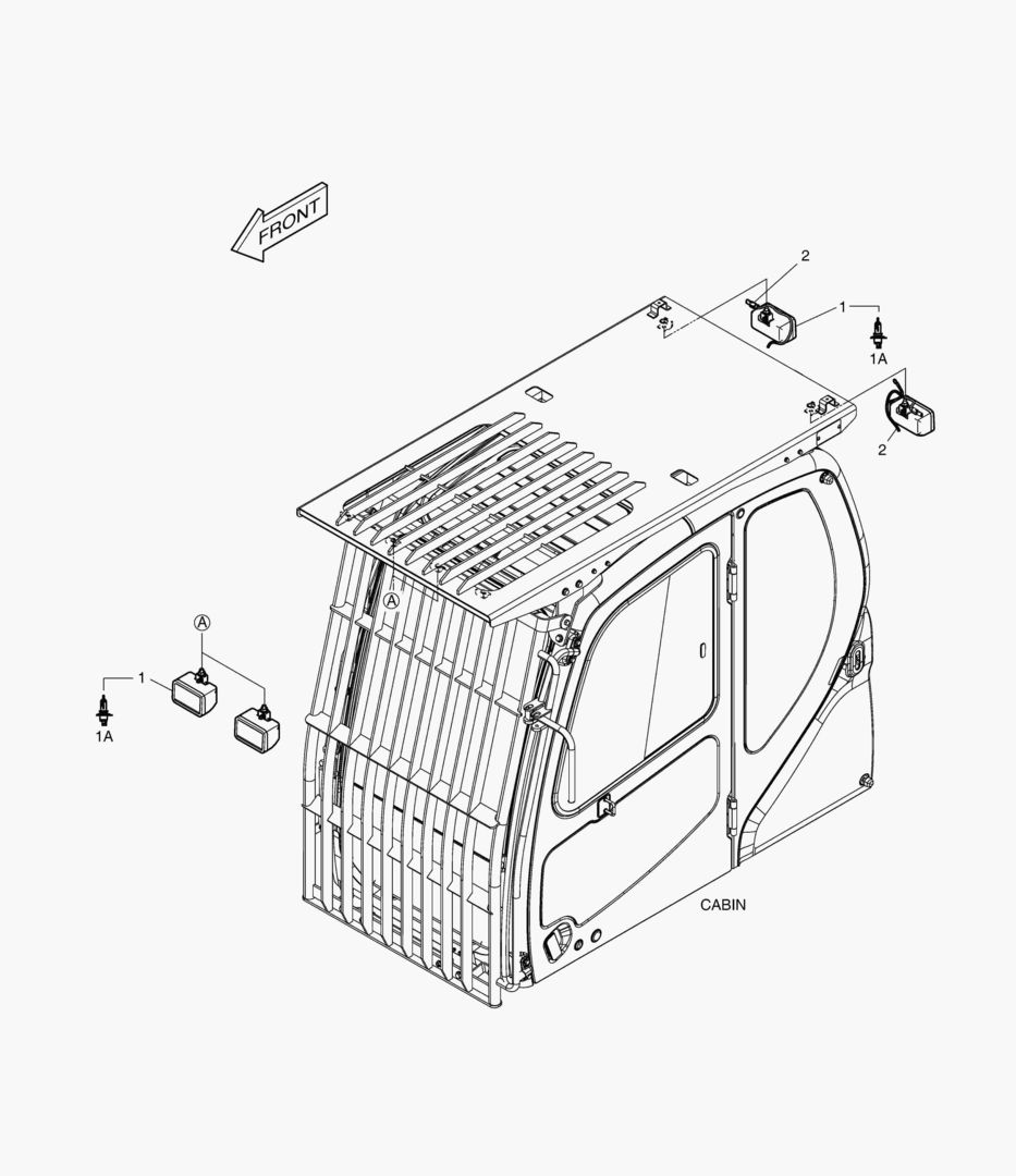 РАБОЧАЯ ФАРА(4-ЛАМПЫ)