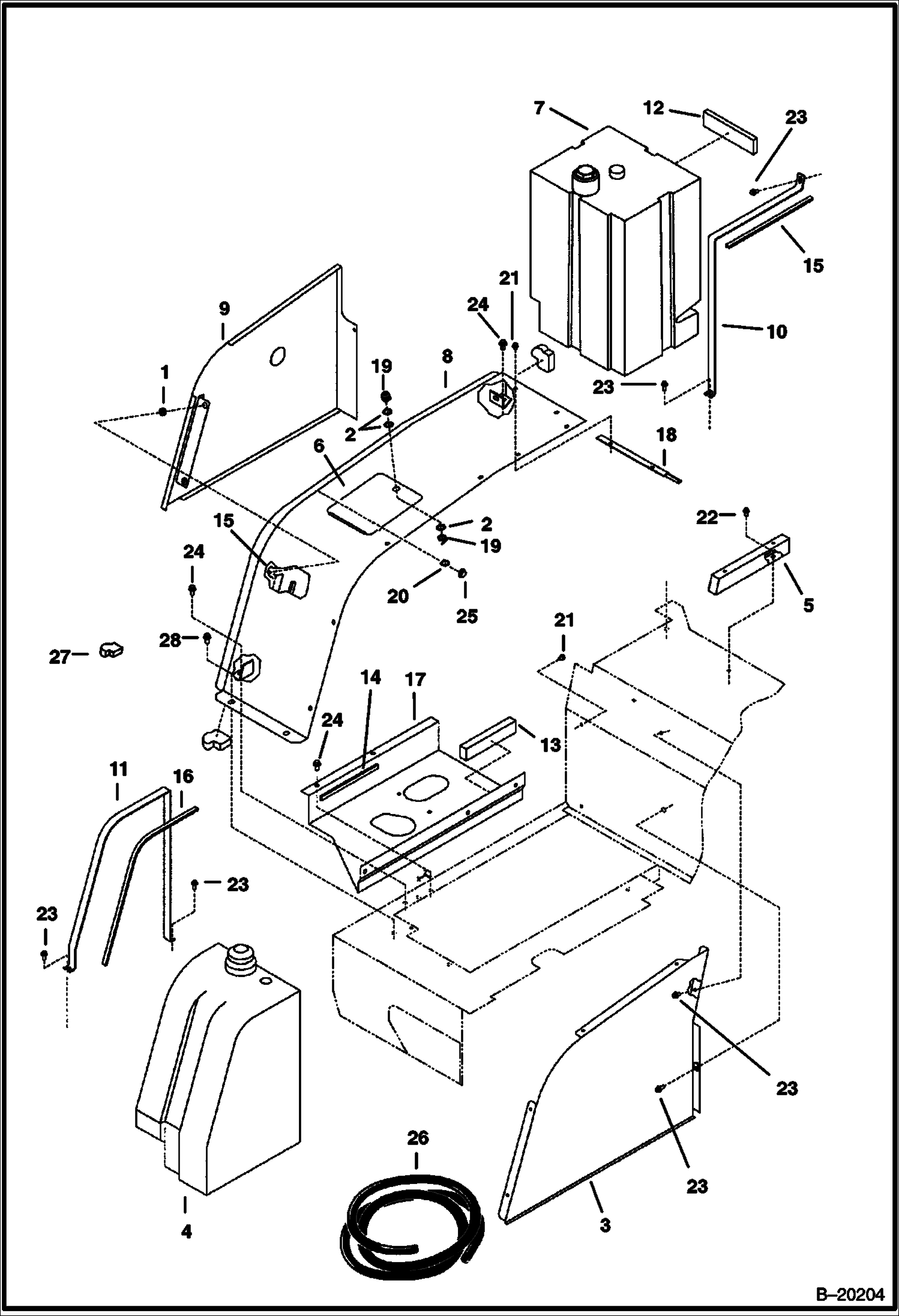 БОКОВЫЕ ПАНЕЛИ И БАКИ
