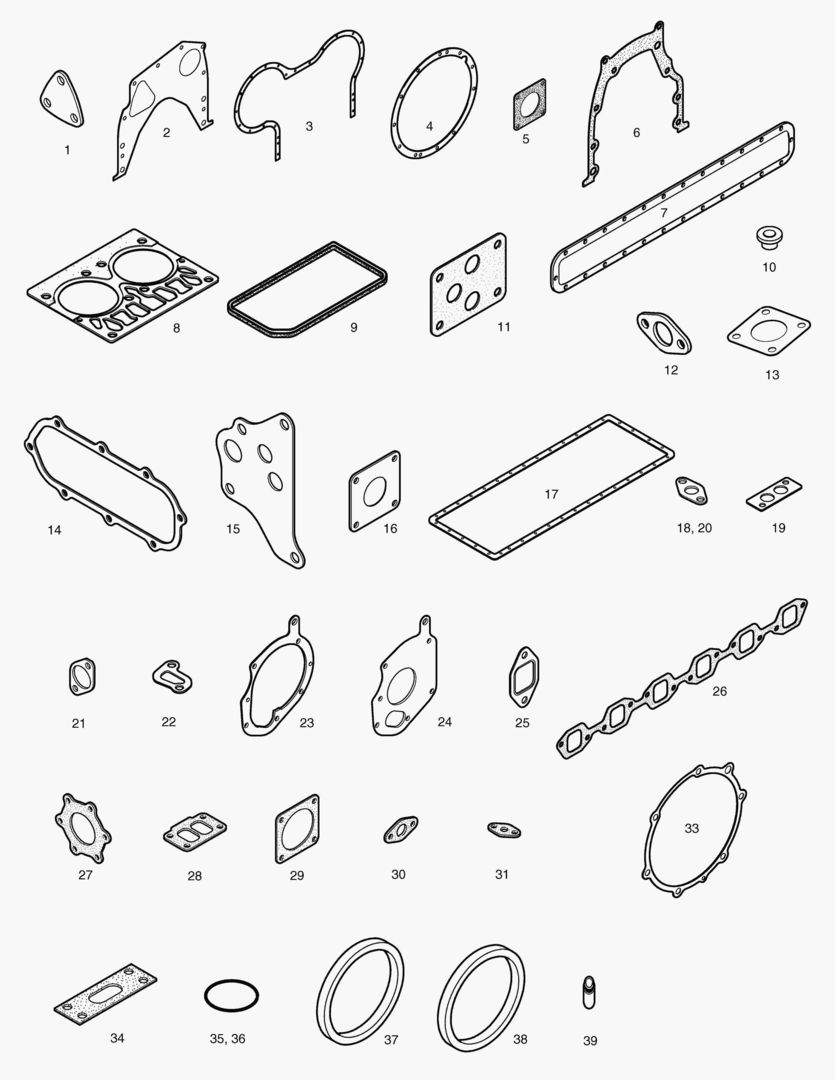 КОМПЛЕКТ ПРОКЛАДОК ДЛЯ КАПИТАЛЬНОГО РЕМОНТА