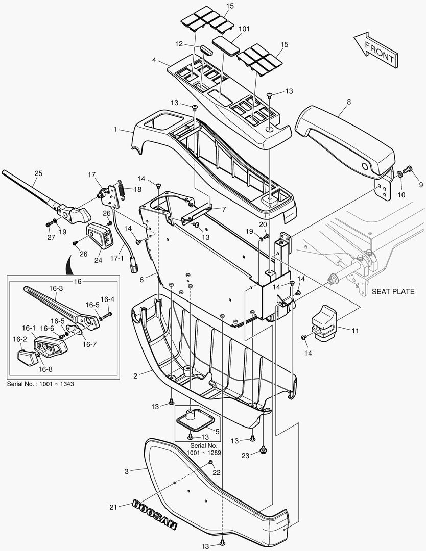 ПУЛЬТ УПРАВЛЕНИЯ - ЛЕВОСТОРОННИЙ