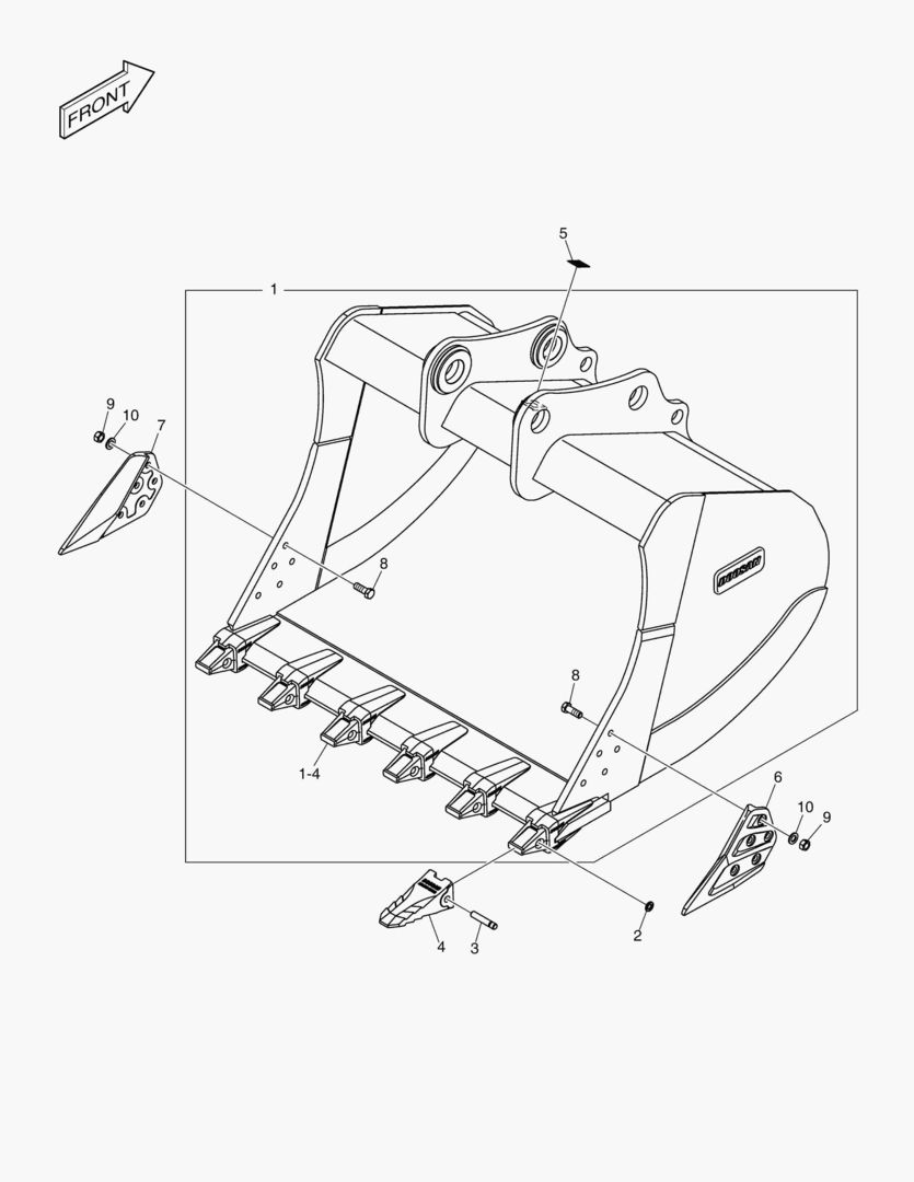 6900 BUCKET ASSВґY - 2.32mВі - H CLASS