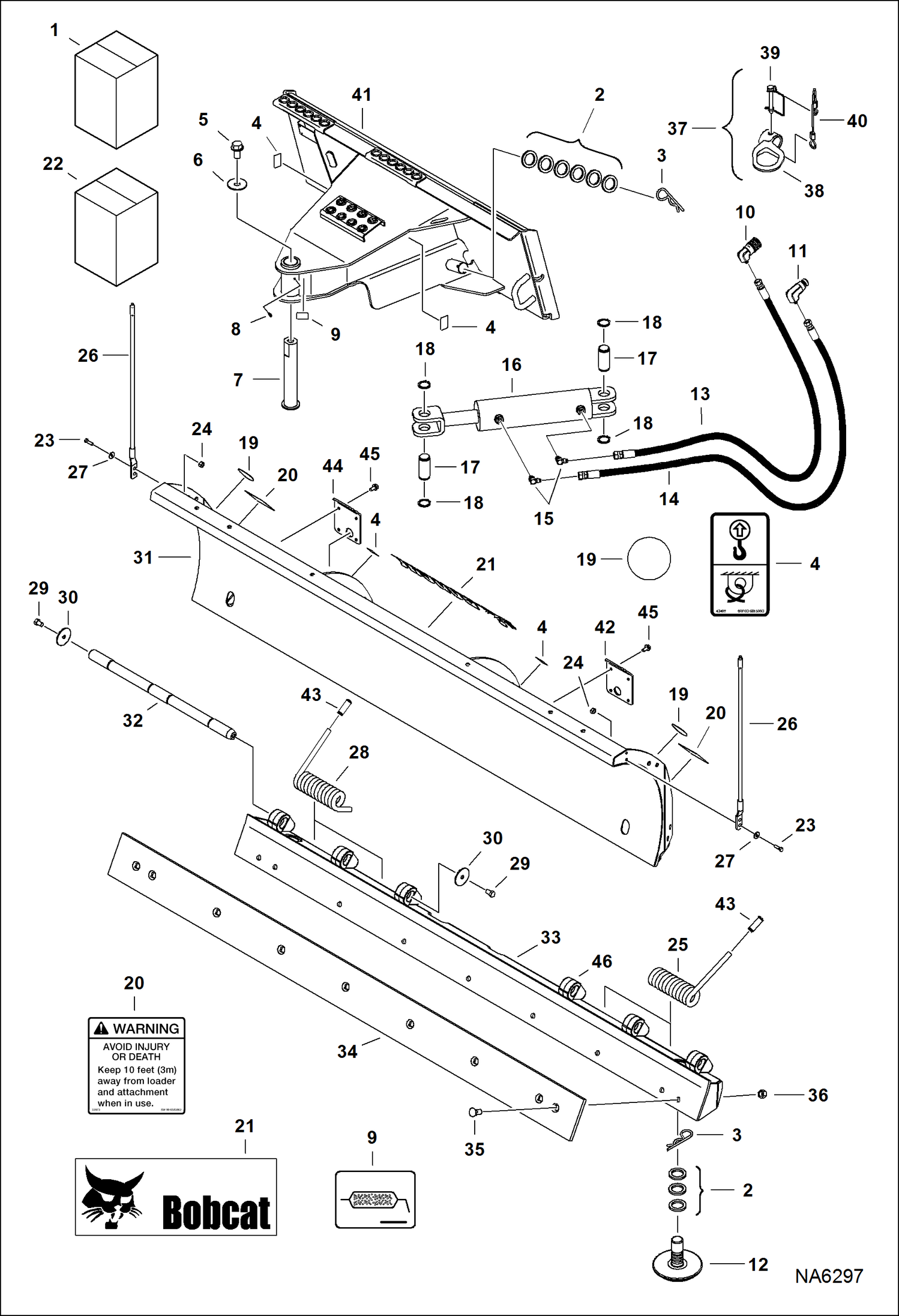 ОТВАЛ СНЕГООЧИСТИТЕЛЯ - ОСОБО ПРОЧНЫЙ (86-- AV25) (96-- AV26) (108-- AV27)