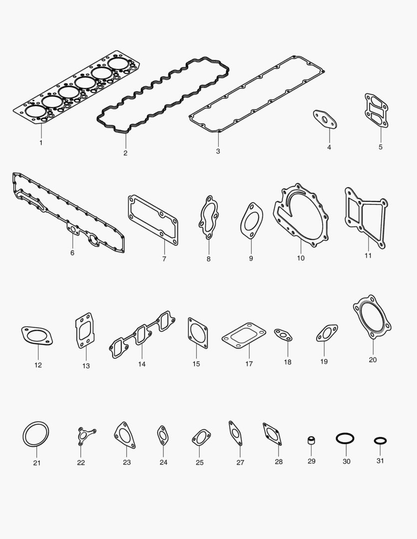 051 OVERHAUL GASKET KIT - TOP