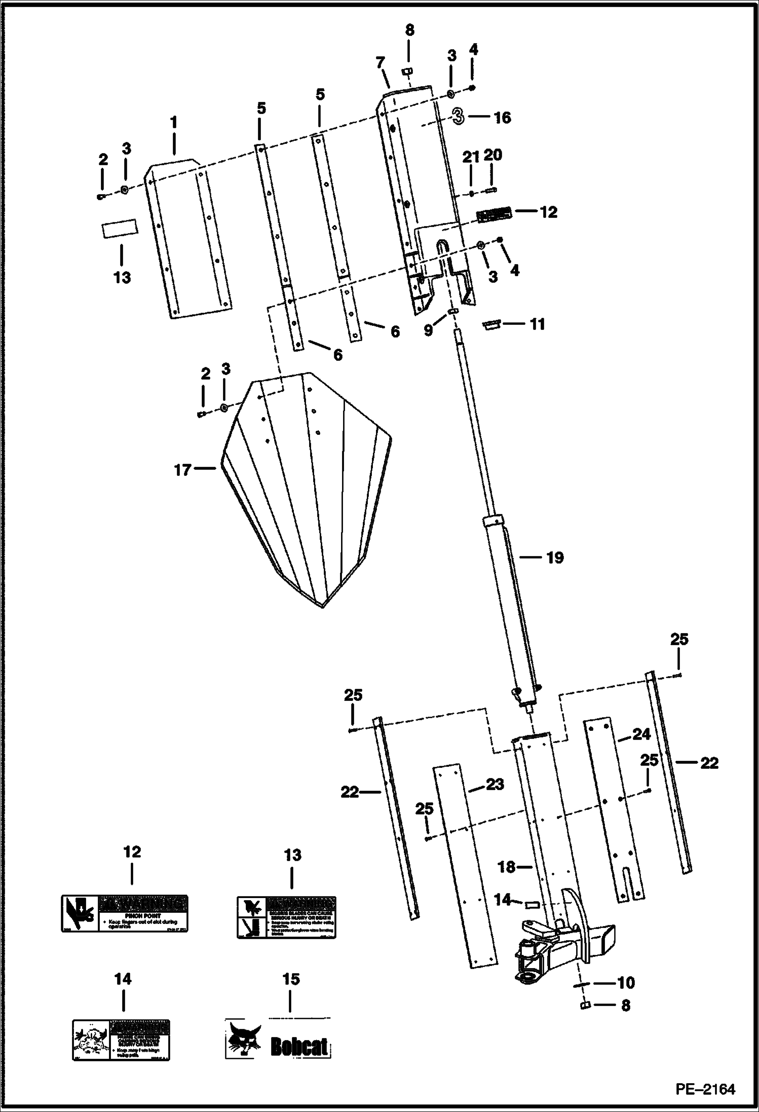 ПЕРЕСАДЧИК ДЕРЕВЬЕВ (БУКСИРНОЕ УСТРОЙСТВО И ОТВАЛ) (4 ОТВАЛА) (TS44C) (TS44M)