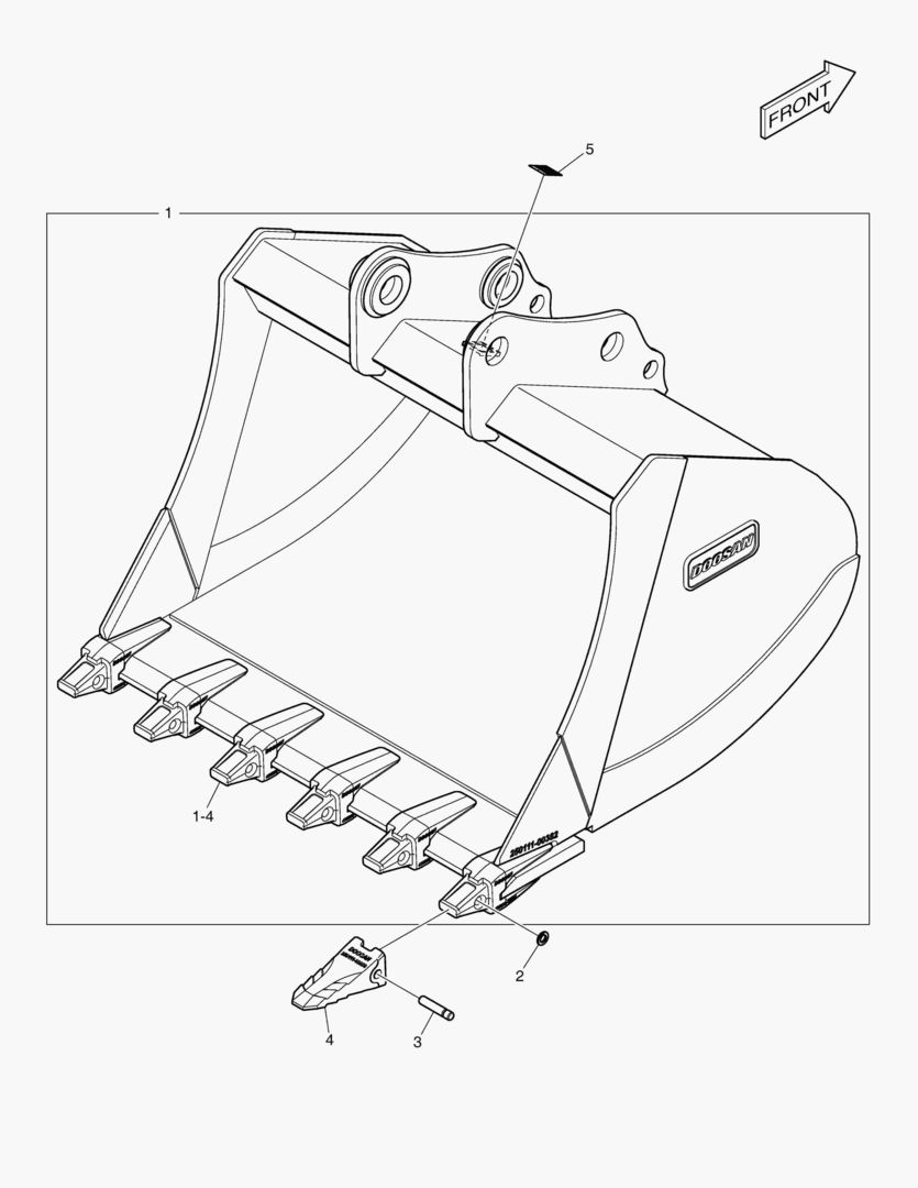 7250 BUCKET ASSВґY - 1.40mВі - H CLASS