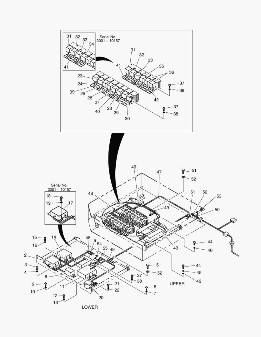ЭЛЕКТРОШКАФ В СБОРЕ - РЫЧАГ ПЕРЕКЛЮЧЕНИЯ ПЕРЕДАЧИ