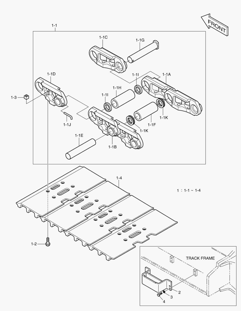 6330 TRACK SHOE ASS`Y - 800G [5001~5065]